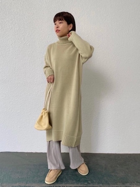 川添（kawazoe）さん（レディース・158cm）の冬コーディネート