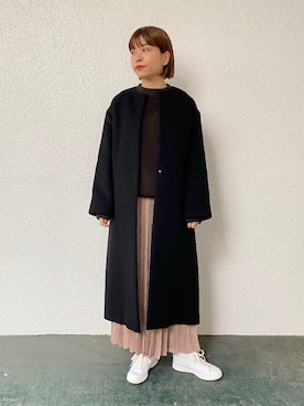 川添（kawazoe）さん（レディース・158cm）の冬コーディネート