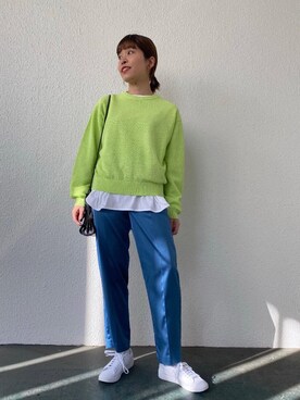 川添(kawazoe)さん(レディース・158cm)の冬コーディネート