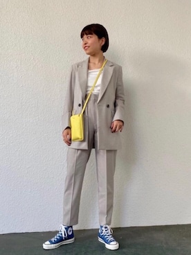 川添（kawazoe）さん（レディース・158cm）の冬コーディネート