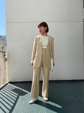 「BEVERLY（ビバリー）のアイテム」を使った、川添（kawazoe）さん（レディース・158cm）の春コーディネート