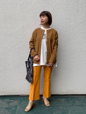 川添（kawazoe）さん（レディース・158cm）の春コーディネート