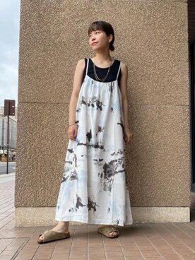 「BEAUTY&YOUTH UNITED ARROWS（ビューティーアンドユースユナイテッドアローズ）のBY カラーコンビミックスチェーンネックレス ◆（ネックレス）」を使った、川添（kawazoe）さん（レディース・158cm）の春コーディネート