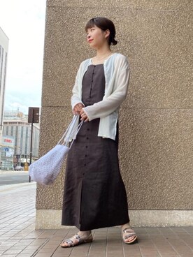 川添（kawazoe）さん（レディース・158cm）の夏コーディネート