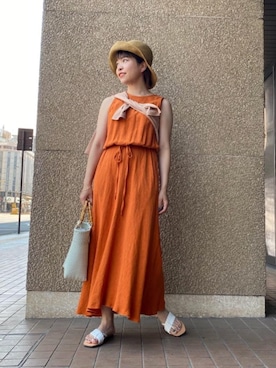 川添（kawazoe）さん（レディース・158cm）の夏コーディネート