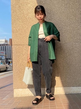 川添（kawazoe）さん（レディース・158cm）の夏コーディネート