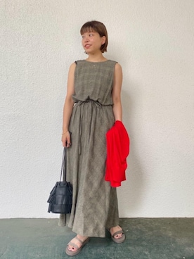 川添（kawazoe）さん（レディース・158cm）の夏コーディネート