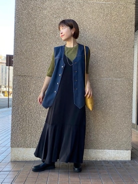 川添(kawazoe)さん(レディース・158cm)の夏コーディネート