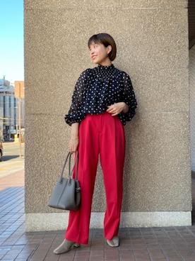 川添（kawazoe）さん（レディース・158cm）の夏コーディネート