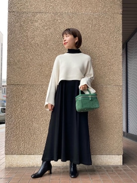 「Ch!iii BAG（チーバック）のアイテム」を使った、川添（kawazoe）さん（レディース・158cm）の秋コーディネート