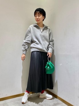 「THE SHINZONE（ザ　シンゾーン）のアイテム（スウェット）」を使った、川添（kawazoe）さん（レディース・158cm）の秋コーディネート