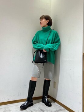 川添(kawazoe)さん(レディース・158cm)の秋コーディネート