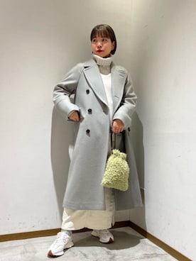 川添（kawazoe）さんの「BY ウールカシミヤ アクア ルーズタートルネックニットプルオーバー ∴」を使ったコーディネート