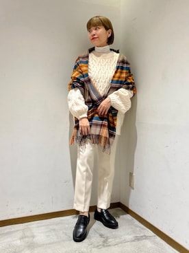 川添(kawazoe)さん(レディース・158cm)の秋コーディネート