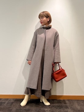 「RECOMMEND  ITEM STYLING」｜「アイテム（財布/小物）」を使った、川添（kawazoe）さん（レディース・158cm）の秋コーディネート