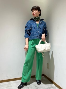 「RECOMMEND  ITEM STYLING」｜「アイテム（ジャケット/アウター）」を使った、川添（kawazoe）さん（レディース・158cm）の冬コーディネート