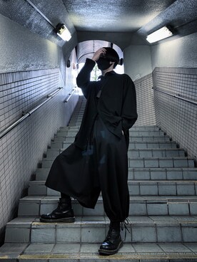 「Y's（ワイズ）のアイテム（アクセサリー）」を使った、成 夢さん（メンズ・173cm）の春コーディネート