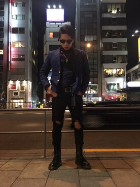「MK MICHEL KLEIN（エムケーミッシェルクラン）のアイテム（フォーマルスーツ/小物）」を使った、としさん（メンズ・167cm）の冬コーディネート