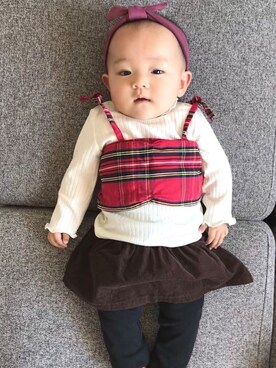 「オシャレパッソ」｜r.ayu.rさん（キッズ・60cm）の秋コーディネート