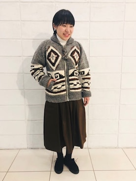 「CHAMULA（チャムラ）のアイテム（ジャケット/アウター）」を使った、kawasakiさん（レディース・158cm）の冬コーディネート
