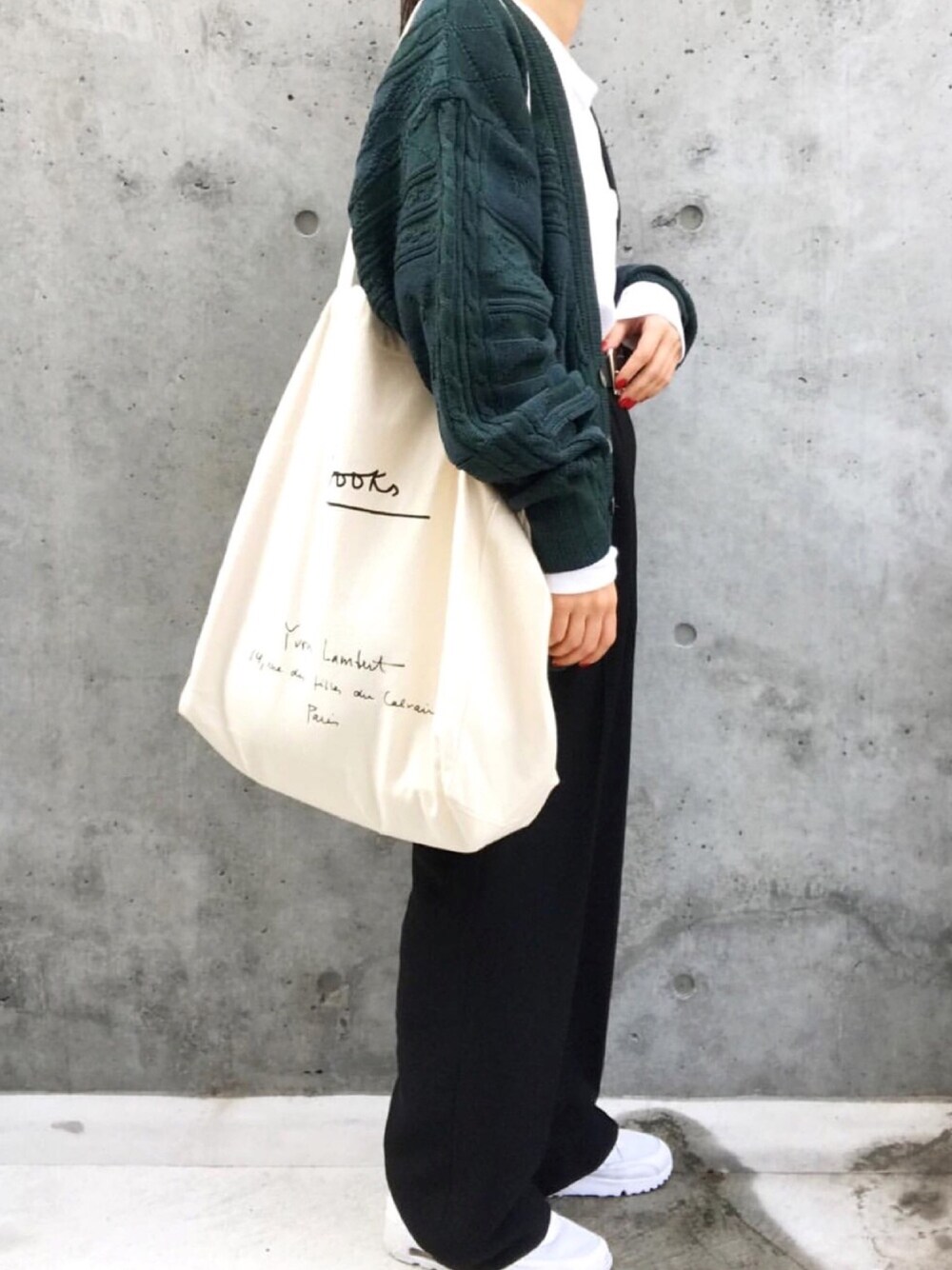 Yvon Lambert トートバッグ ベージュホワイト