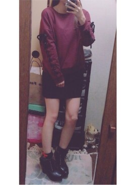 ma❤︎さん(レディース・154cm)の冬コーディネート