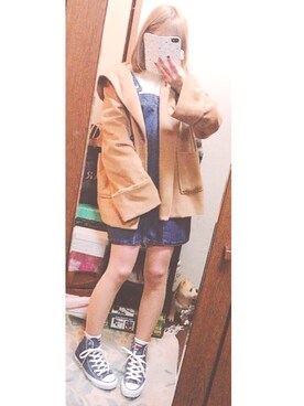 「SHAKE SHAKE  （シェイクシェイク）のアイテム」を使った、ma❤︎さん（レディース・154cm）の春コーディネート