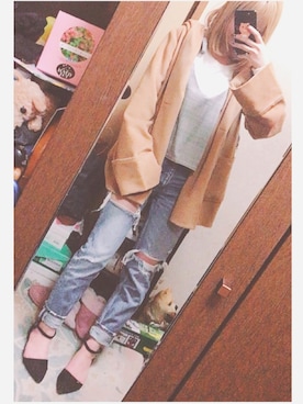 「SHAKE SHAKE  （シェイクシェイク）のアイテム」を使った、ma❤︎さん（レディース・154cm）の春コーディネート