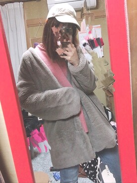 「SPINNS（スピンズ）のアイテム（その他アウター）」を使った、ma❤︎さん（レディース・154cm）の春コーディネート