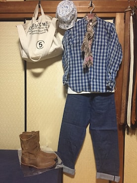 「ORCIANI（オルチアーニ）のアイテム」を使った、Koji Shoさん（メンズ・165cm）の秋コーディネート