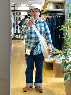 「ハワイ」｜「アイテム（ジャケット/アウター）」を使った、Koji Shoさん（メンズ・165cm）の春コーディネート