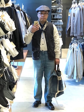 「Carhartt（カーハート）のアイテム（財布/小物）」を使った、Koji Shoさん（メンズ・165cm）の秋コーディネート