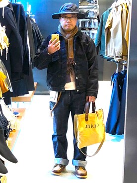 Koji Shoshiharaさんの「LEVI'S(R) VINTAGE CLOTHING -S501XX 1944モデル- リジッド MADE IN THE USA/12.25oz」を使ったコーディネート