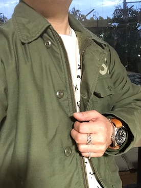 「Bronson（ブロンソン）のアイテム」を使った、Koji Shoさん（メンズ・165cm）の秋コーディネート