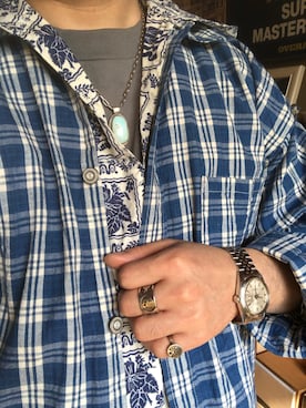 「東洋エンタープライズ（トーヨーエンタープライズ）のアイテム（ブルゾン）」を使った、Koji Shoさん（メンズ・165cm）の春コーディネート
