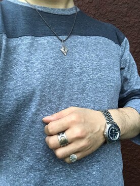 「CAL．Berries（カルベリーズ）のアイテム」を使った、Koji Shoさん（メンズ・165cm）の春コーディネート