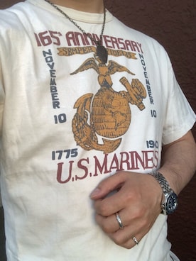 「Deluxewareのアイテム」を使った、Koji Shoさん（メンズ・165cm）の春コーディネート