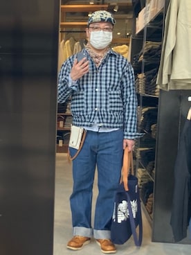 「ハワイ」｜「アイテム（バッグ）」を使った、Koji Shoさん（メンズ・165cm）の春コーディネート