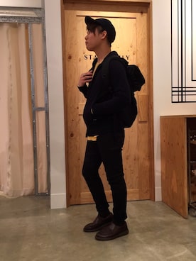 「coenスタッフスタイリング」｜「アイテム（ブーツ）」を使った、coenしゆんさん（メンズ・169cm）の冬コーディネート