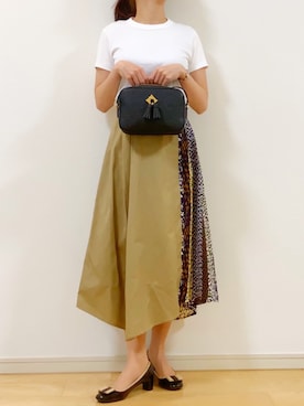 「ヴィトンバッグ」｜ふくみさん（レディース・154cm）の春コーディネート