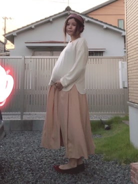 「スエット」｜「アイテム（パンプス）」を使った、3kidsmamaさん（レディース・155cm）の秋コーディネート