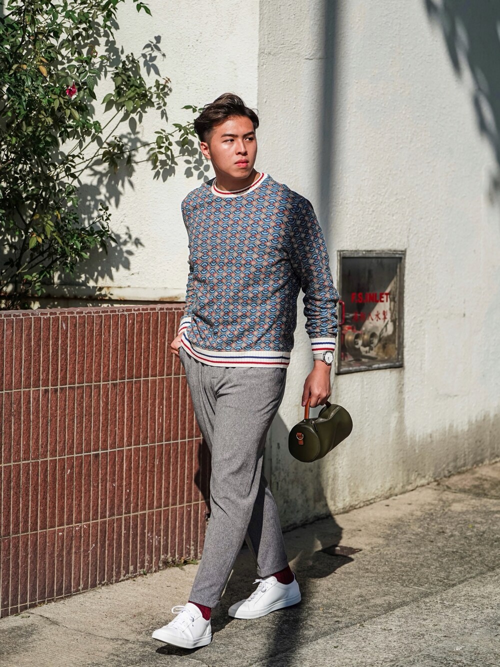 「ootd、ootdhk、ZARA、common projects、休閒、街頭穿搭、穿搭、menswear、men、mens fashion」｜「ZARAのアイテム（ニット/セーター、その他）」を使った、davidchengdcさん（メンズ・181cm）の冬コーディネートの1枚目の写真