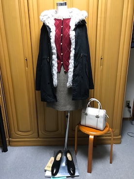 「BARCOS（バルコス）のアイテム」を使った、tomoさん（レディース・162cm）の冬コーディネート