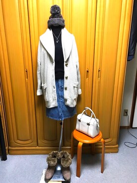 「BARCOS（バルコス）のアイテム」を使った、tomoさん（レディース・162cm）の冬コーディネート