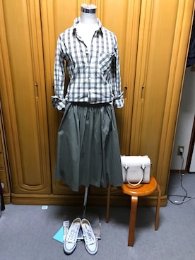 「BARCOS（バルコス）のアイテム」を使った、tomoさん（レディース・162cm）の春コーディネート