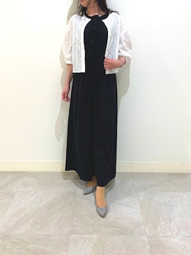 「NARACAMICIE（ナラカミーチェ）のアイテム（オールインワン・サロペット）」を使った、chihiro330150さん（レディース・161cm）の春コーディネート