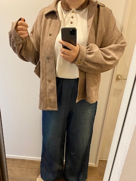 「apres jour（アプレジュール）のアイテム（ブルゾン）」を使った、mayumoさん（レディース・168cm）の秋コーディネート