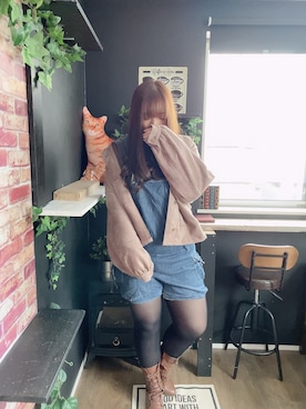 「apres jour（アプレジュール）のアイテム（ブルゾン）」を使った、mayumoさん（レディース・168cm）の秋コーディネート