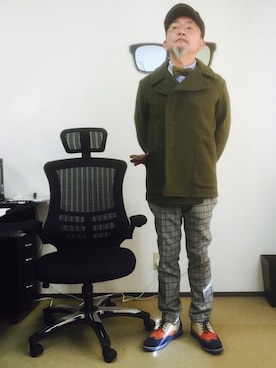 「アイテム（蝶ネクタイ）」を使った、mac0cciさん（メンズ・169cm）の冬コーディネート