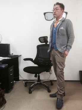 「GLOBAL WORK（グローバルワーク）のアイテム（フォーマルスーツ/小物）」を使った、mac0cciさん（メンズ・169cm）の冬コーディネート